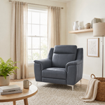 Nicoletti Carmen Armchair - Armchair CB — Feet: Shiny Metal / Torello PS Blu -S 81, gallery image 3