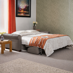 Nicoletti Carlotta 3 Seater Sofa Bed with Curved Arms - 2.5 Sofabed with Arms Rondo CB — Torello Grigio Scuro 327, gallery image 3