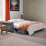 Nicoletti Carlotta 3 Seater Sofa Bed with Curved Arms - 2.5 Sofabed with Arms Rondo CB — Torello Blu-S 81, gallery image 2