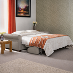 Nicoletti Carlotta 3 Seater Sofa Bed with Curved Arms - 2.5 Sofabed with Arms Rondo CB — Torello Iron 364, gallery image 2