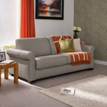 Nicoletti Carlotta 3 Seater Sofa Bed with Curved Arms - 2.5 Sofabed with Arms Rondo CB — Torello Iron 364, gallery image 3