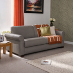 Nicoletti Carlotta 3 Seater Sofa Bed with Curved Arms - 2.5 Sofabed with Arms Rondo CB — Torello Grigio (Grey) 329, gallery image 1