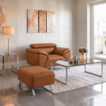 Nicoletti Puccini Footstool - Rectangular Stool CK — Botero Cuoio 2151, gallery image 2