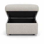 Nicoletti Vivaldi Storage Footstool - Ottoman Holder NA/NE — Gaston 714 Grigio, gallery image 2