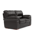 Gino 2 Seater Sofa - 2 Seater Sofa Cat 60 — Cat-60/09 Montana Black Coffee / Wooden Feet, gallery image 1