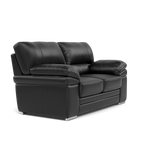 Gino 2 Seater Sofa - 2 Seater Sofa Cat 60 — Cat-60/22 Montana Jet Black / Metal Feet, gallery image 1