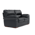 Gino 2 Seater Sofa - 2 Seater Sofa Cat 60 — Cat-60/24 Montana Navy / Wooden Feet, gallery image 1