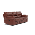 Gino 3 Seater Recliner Sofa - 3 Seater Power Recliner Sofa with USB Cat 60 - Power Recliner with USB — Cat-60/07 Montana Butterscotch, gallery image 1
