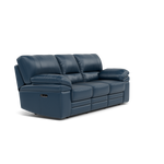 Gino 3 Seater Recliner Sofa - 3 Seater Power Recliner Sofa with USB Cat 60 - Power Recliner with USB — Cat-60/17 Montana Ocean, gallery image 1