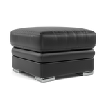 Gino Footstool - Footstool Cat 55 — Cat-55/72 New Club Dark Grey / Metal Feet, gallery image 1