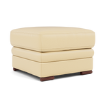 Gino Footstool - Footstool Cat 60 — Cat-60/04 Montana Vanilla Cream / Wooden Feet, gallery image 1