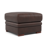 Gino Footstool - Footstool Cat 60 — Cat-60/08 Montana Chocolate / Wooden Feet, gallery image 1