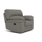 Gino Recliner Armchair - Power Recliner Armchair with USB F8 - Power Recliner with USB — Hopsack Platinum 70003, gallery image 1