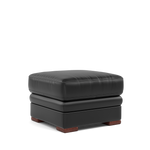 Gino Storage Footstool - Storage Stool Cat 60 — Cat-60/22 Montana Jet Black / Wooden Feet, gallery image 1