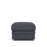 Gino Storage Footstool - Storage Stool F8 — Hopsack Midnight 70005 / Metal Feet, gallery image 2