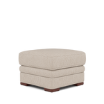 Gino Storage Footstool - Storage Stool F8 — Hopsack Natural 70002 / Wooden Feet, gallery image 3