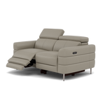 Hoy 2 Seater Recliner Sofa - 2 Str W/ 2 Power Recliner W/ 2 Power Headrest Cat M - Power with Power Headrest & USB — M5653 Melbourne Light Grey, gallery image 3