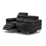 Hoy 2 Seater Recliner Sofa - 2 Str W/ 2 Power Recliner W/ 2 Power Headrest Cat M - Power with Power Headrest & USB — M5657 Melbourne Black, gallery image 3