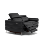 Hoy 2 Seater Recliner Sofa - 2 Str W/ 2 Power Recliner W/ 2 Power Headrest Cat M - Power with Power Headrest & USB — M5657 Melbourne Black, gallery image 1