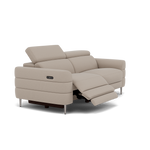 Hoy 3 Seater Recliner Sofa - 3 Str W/ 2 Power Recliner W/ 2 Manual Headrest Fabric - Power with Manual Headrest — CU9101-5-UK Oxford Beige, gallery image 1