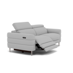 Hoy 3 Seater Recliner Sofa - 3 Str W/ 2 Power Recliner W/ 2 Manual Headrest Fabric - Power with Manual Headrest — CU9102-5-UK Oxford Silver, gallery image 1