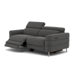 Hoy 3 Seater Recliner Sofa - 3 Str W/ 2 Power Recliner W/ 2 Manual Headrest Fabric - Power with Manual Headrest — KB-1281-UK Darwin Charcoal, gallery image 3