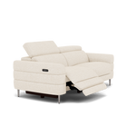 Hoy 3 Seater Recliner Sofa - 3 Str W/ 2 Power Recliner W/ 2 Manual Headrest Fabric - Power with Manual Headrest — KB-1285-UK Darwin Ivory, gallery image 1