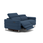 Hoy 3 Seater Recliner Sofa - 3 Str W/ 2 Power Recliner W/ 2 Manual Headrest Fabric - Power with Manual Headrest — KB-1290-UK Amigo Navy, gallery image 1