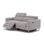 Hoy 3 Seater Recliner Sofa - 3 Str W/ 2 Power Recliner W/ 2 Manual Headrest Fabric - Power with Manual Headrest — KB-1291-UK Amigo Granite, gallery image 3