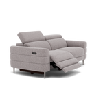 Hoy 3 Seater Recliner Sofa - 3 Str W/ 2 Power Recliner W/ 2 Manual Headrest Fabric - Power with Manual Headrest — KB-1291-UK Amigo Granite, gallery image 1