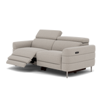 Hoy 3 Seater Recliner Sofa - 3 Str W/ 2 Power Recliner W/ 2 Manual Headrest Fabric - Power with Manual Headrest — KB-1292-UK Amigo Dove, gallery image 3