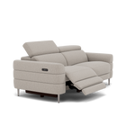 Hoy 3 Seater Recliner Sofa - 3 Str W/ 2 Power Recliner W/ 2 Manual Headrest Fabric - Power with Manual Headrest — KB-1292-UK Amigo Dove, gallery image 1