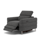 Hoy Recliner Armchair - Chair W/ Power Recliner W/ Power Headrest Fabric - Power with Power Headrest & USB — KB-1281-UK Darwin Charcoal, gallery image 3