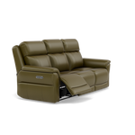 Juno 3 Seater Recliner Sofa - 3 Seater Sofa 2 Power Recliners Lumbar Support Cat 60 - Power with Power Lumbar & USB — Cat-60/16 Montana Oregano, gallery image 1