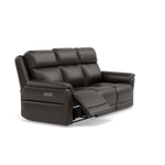 Juno 3 Seater Recliner Sofa - 3 Seater Sofa 2 Power Recliners Lumbar Support Cat 60 - Power with Power Lumbar & USB — Cat-60/21 Montana Storm, gallery image 1