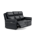 Juno 3 Seater Recliner Sofa - 3 Seater Sofa 2 Power Recliners Lumbar Support Cat 60 - Power with Power Lumbar & USB — Cat-60/24 Montana Navy, gallery image 1
