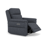 Juno Recliner Armchair - Power Recliner Chair Lumbar Support F8 - Power with Power Lumbar & USB — Hopsack Midnight 70005, gallery image 1