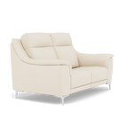 Nicoletti Carmen 2 Seater Sofa - 2 Seater Sofa CB — Feet: Shiny Metal / Torello PS Bianco 93, gallery image 1