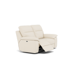 Nicoletti Vivaldi II 2 Seater Recliner Sofa - 2 Seater Double Power Recliner CB Torello - Power Recliner — Torello PS Bianco 93, gallery image 1