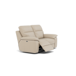 Nicoletti Vivaldi II 2 Seater Recliner Sofa - 2 Seater Double Power Recliner CB Torello - Power Recliner — Torello PS Fango 352, gallery image 1