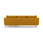 Phoebe Large Chaise Sofa - Large Chaise Sofa RHF Standard Back Grade B - Right Hand Facing — Plush Velvet Turmeric / Natural, gallery image 2
