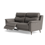 Revel Small 3 Seater Recliner Sofa - 2.5 Seater Sofa with 2 Power Recliners (Compact) Cat 20S - Power Recliner with USB — NWS-042E ELEPHANT, gallery image 3