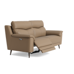 Revel Small 3 Seater Recliner Sofa - 2.5 Seater Sofa with 2 Power Recliners (Compact) Cat 20S - Power Recliner with USB — NWS-513E PINE BARK, gallery image 1