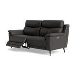 Revel Small 3 Seater Recliner Sofa - 2.5 Seater Sofa with 2 Power Recliners (Compact) Cat 20S - Power Recliner with USB — NWS-517E SHALE GREY, gallery image 3