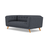 Siena 2 Seater Sofa - 2 Seater Sofa F8 — Hopsack Midnight 70005, gallery image 3