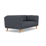 Siena 2 Seater Sofa - 2 Seater Sofa F8 — Hopsack Midnight 70005, gallery image 1