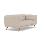 Siena 2 Seater Sofa - 2 Seater Sofa F8 — Hopsack Natural 70002, gallery image 1