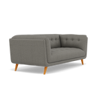 Siena 2 Seater Sofa - 2 Seater Sofa F8 — Hopsack Platinum 70003, gallery image 1