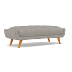 Siena Footstool - Large Footstool F8 — Hopsack Dove 70001, gallery image 1