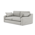 Thalia 2 Seater Pillow Back Sofa - Small Sofa Grade B — Standard Back / Plush Velvet Silver, gallery image 3